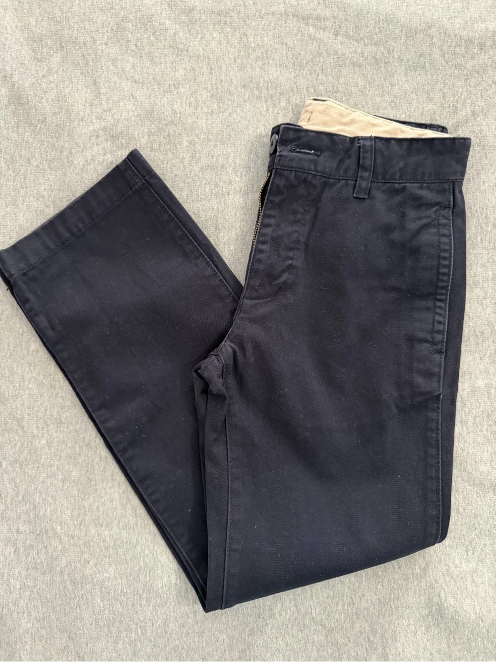 Gap Kids Boys Uniform Stretch Straight Chino Pants - Navy - Size 10 Regular